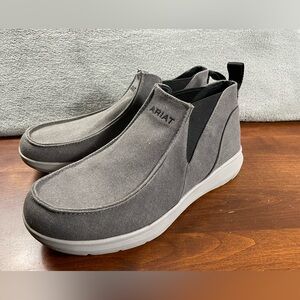 Ariat Hilo Midway Slip On Casual Moc Toe Shoes Charcoal Grey Mens Sz 12 10042397